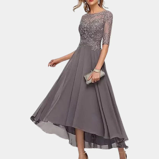 Elegantní dámské šifónové šaty v délce ke kotníkům