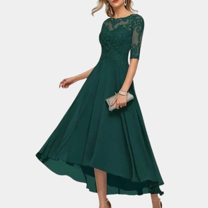 Elegantní dámské šifónové šaty v délce ke kotníkům