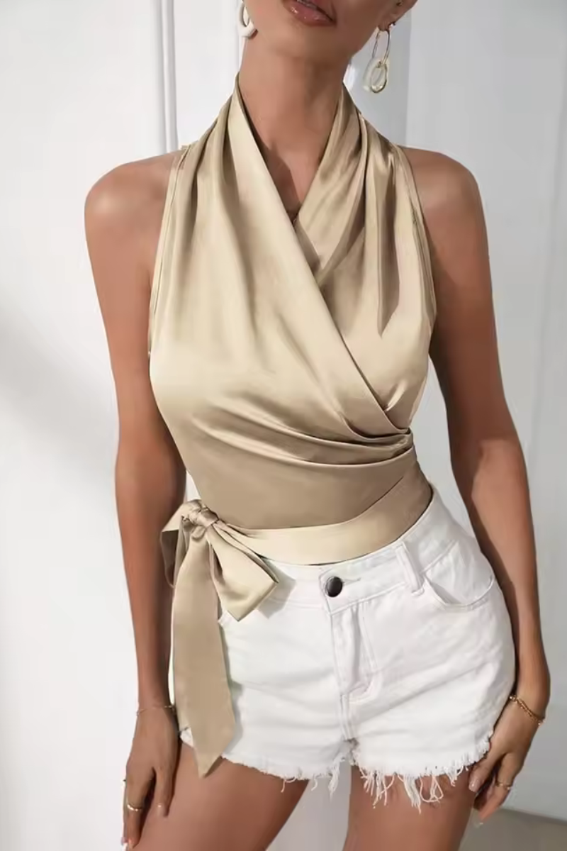 Jasmine | Elegantní sexy krajka nahoru zabalené bez rukávů