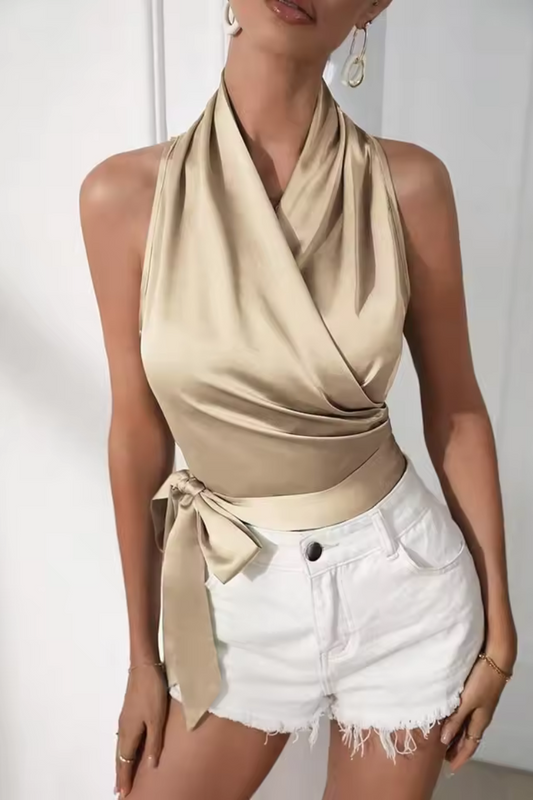 Jasmine | Elegantní sexy krajka nahoru zabalené bez rukávů