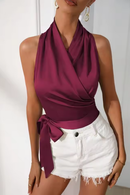 Jasmine | Elegantní sexy krajka nahoru zabalené bez rukávů