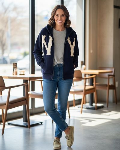 Jemma | Dámská mikina NY Classic Elegantní a pohodlná
