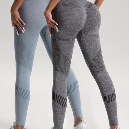 Heidi Fashion | Elegance Sada 2 puntíkovaných fitness legín pro stylové cvičení