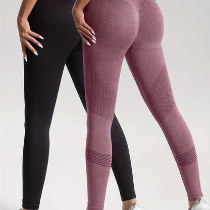 Heidi Fashion | Elegance Sada 2 puntíkovaných fitness legín pro stylové cvičení