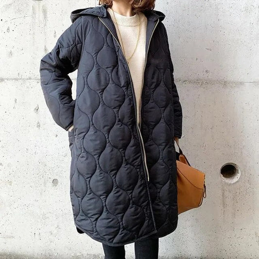 Danielle | Elegantní a pohodlná dámská parka s kapucí a vzorem