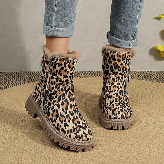 Boty Rizka | Dámské boty s leopardím vzorem