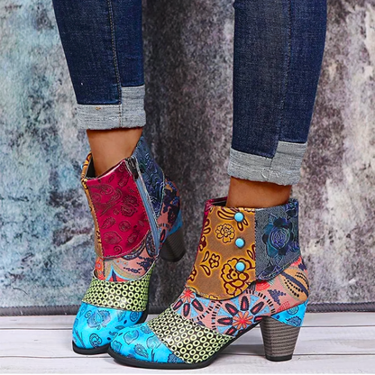 Pammy Boots | Barevné retro kotníkové boty