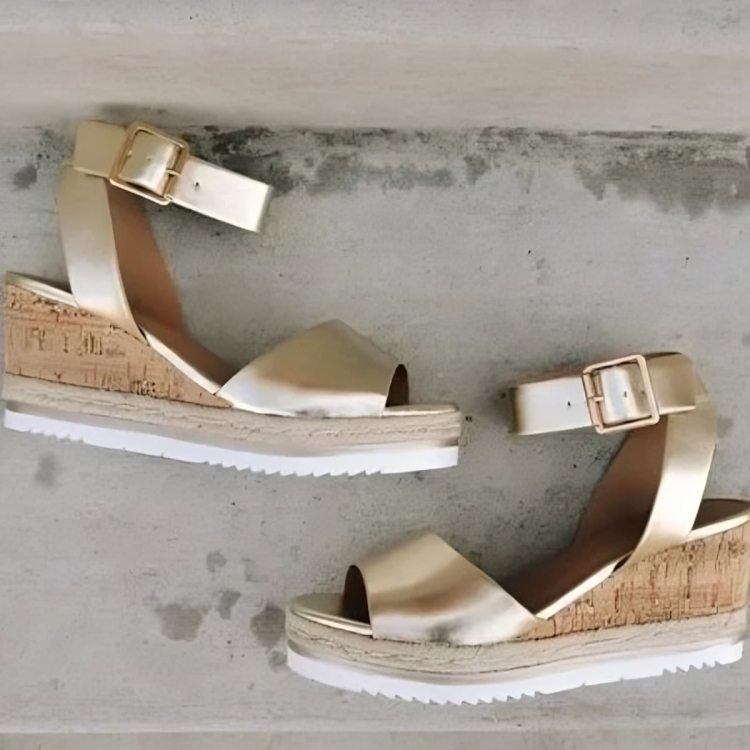 Zoe® | Stylové sandály s klínovým podpatkem