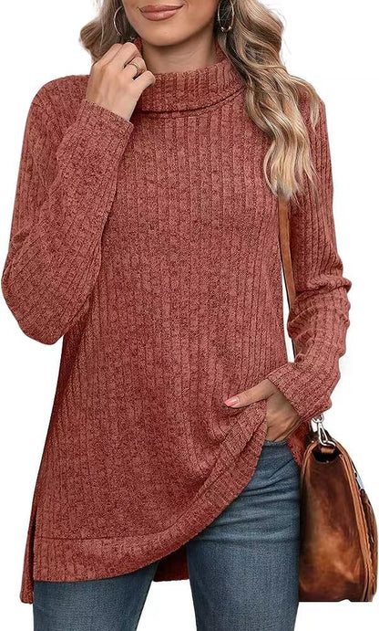 Alani - Elegantní pletený svetr s rolákem pro ženy