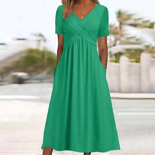 Jamal™ | Elegantní midi šaty se zakrytím břicha