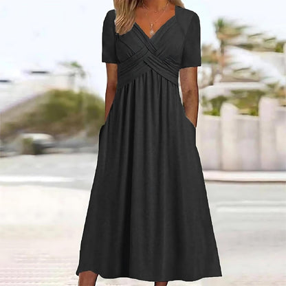 Jamal™ | Elegantní midi šaty se zakrytím břicha