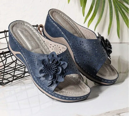 Xiomara® | Ortopedické sandály z měkké kůže s podporou klenby