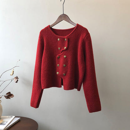 Vanessia - Elegantní svetr s knoflíky pro ženy