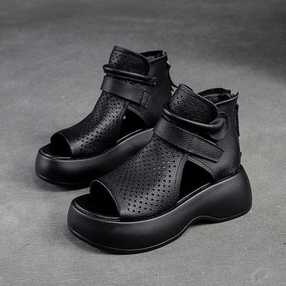 Kožené sandály na platformě | Odia Sandals