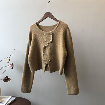 Vanessia - Elegantní svetr s knoflíky pro ženy