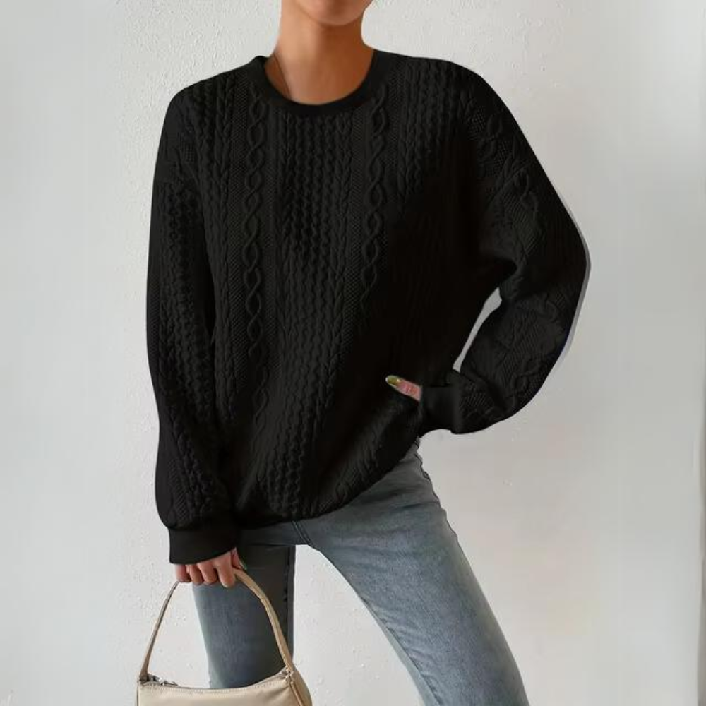 Shanna | Elegantní mikina s kulatým výstřihem