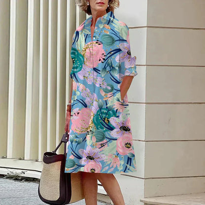 Anastasia -Elegantní košilové šaty