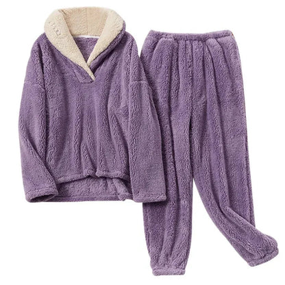Heidi fashion | Chlupatý pyžamový komplet