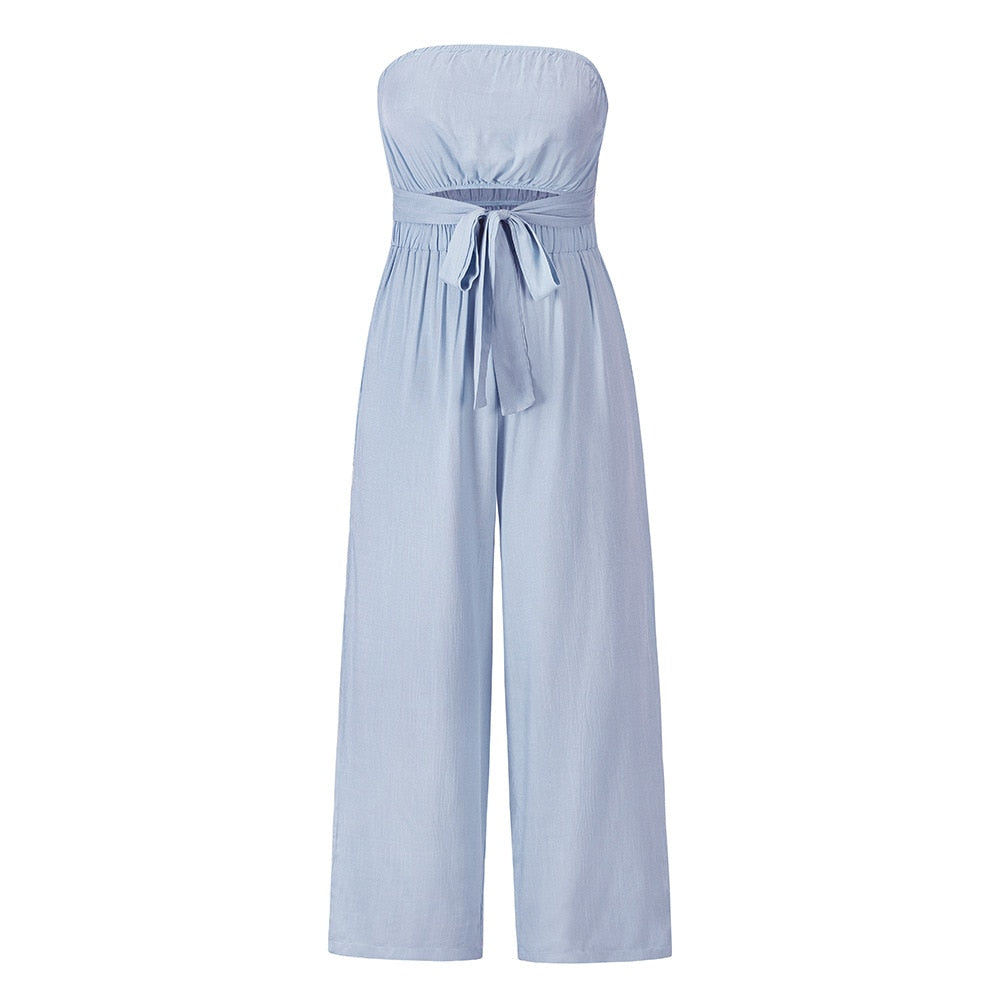 Široký overal bez ramínek | Summer 2024 Chic Romper | Sexy Slim Fit