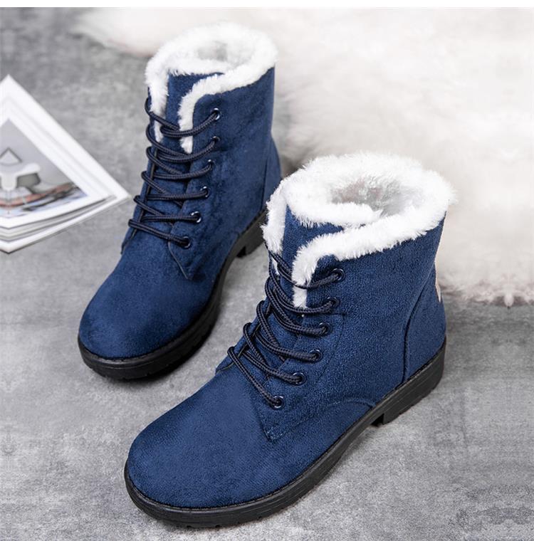 Krátké šněrovací boty s umělou kožešinou | Peggy Boots