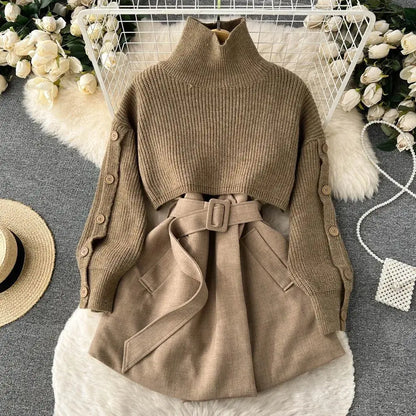 Laverne - Rolák Brei Twee-Piece Set