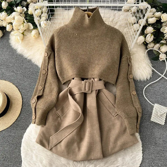 Laverne - Rolák Brei Twee-Piece Set