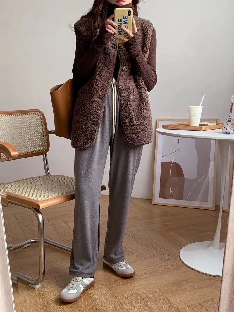 Adriane Vest | Vrouwen mouwloos wollen vest
