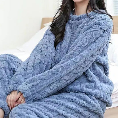 Heidi-Mode | Teplé fleecové pyžamo Teddy pro ženy
