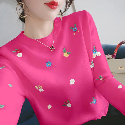 Valerea - Vibrant Flower Sweater pro ženy