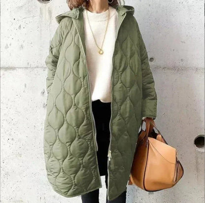 Danielle | Elegantní a pohodlná dámská parka s kapucí a vzorem