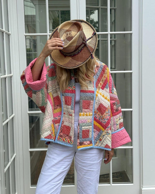 Valerie - stylová patchworková prošívaná bunda