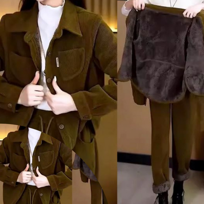 Rosabelle Set | Vintage zimní kabát a kalhoty Set