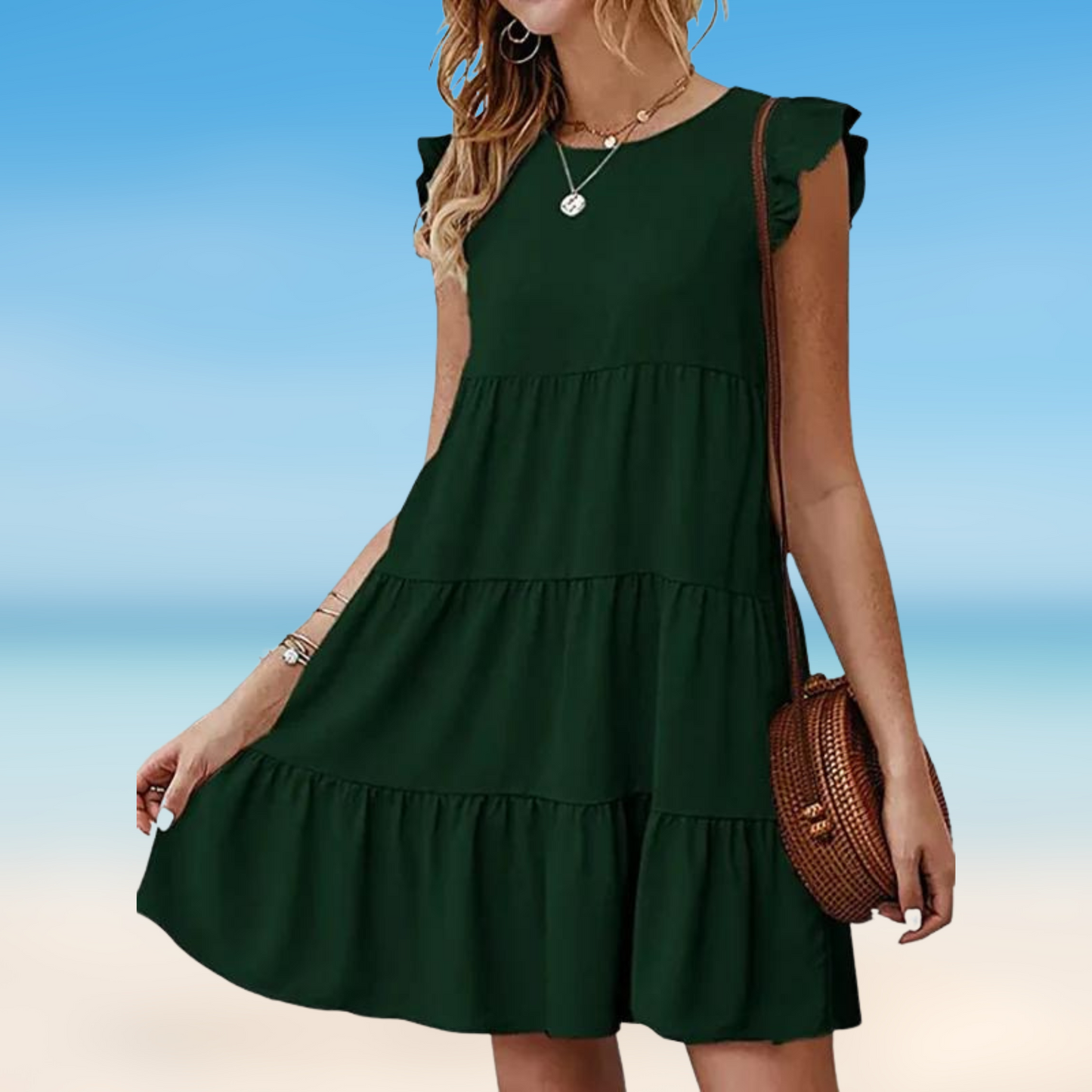 Odella- Elegantní mini šaty s volánky