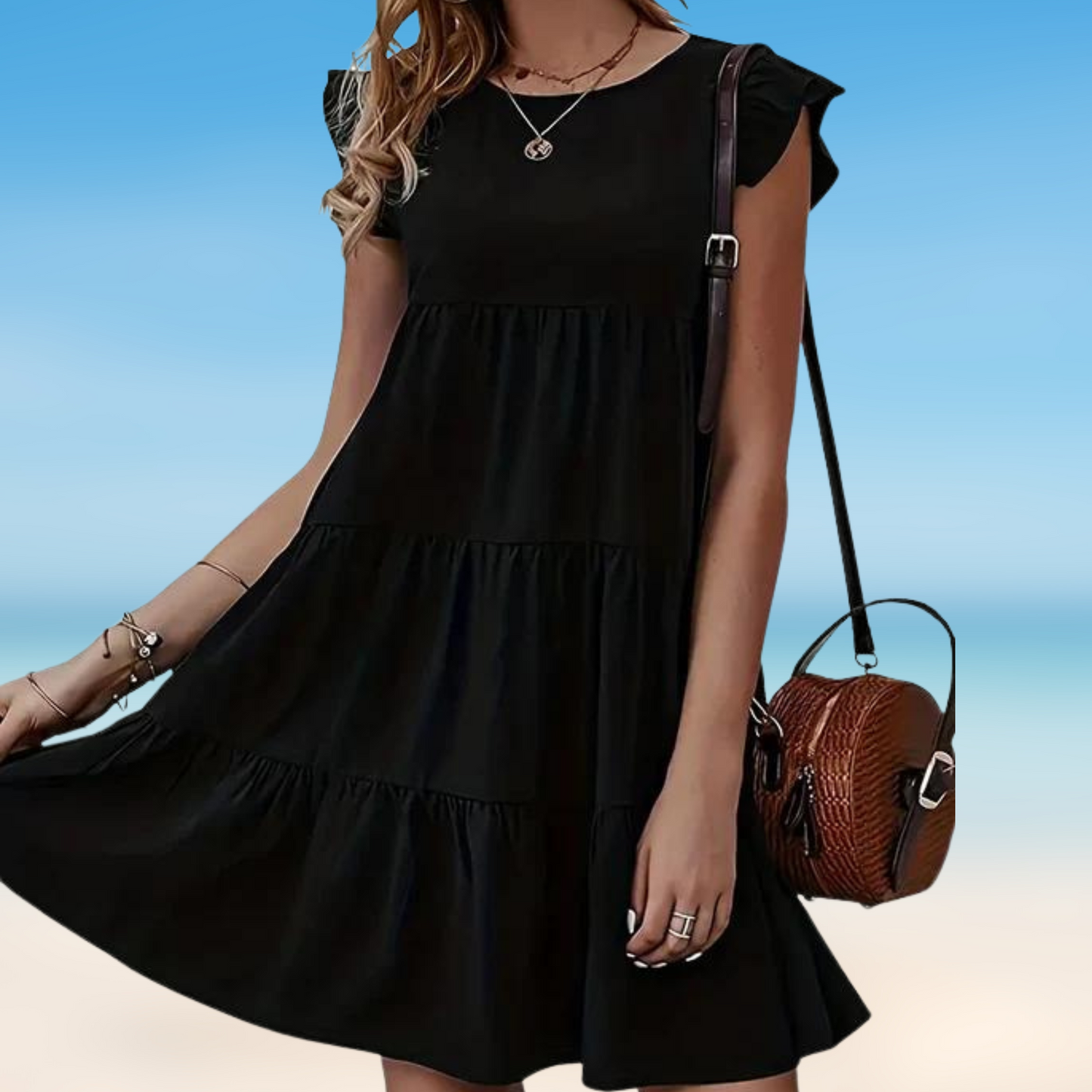 Odella- Elegantní mini šaty s volánky