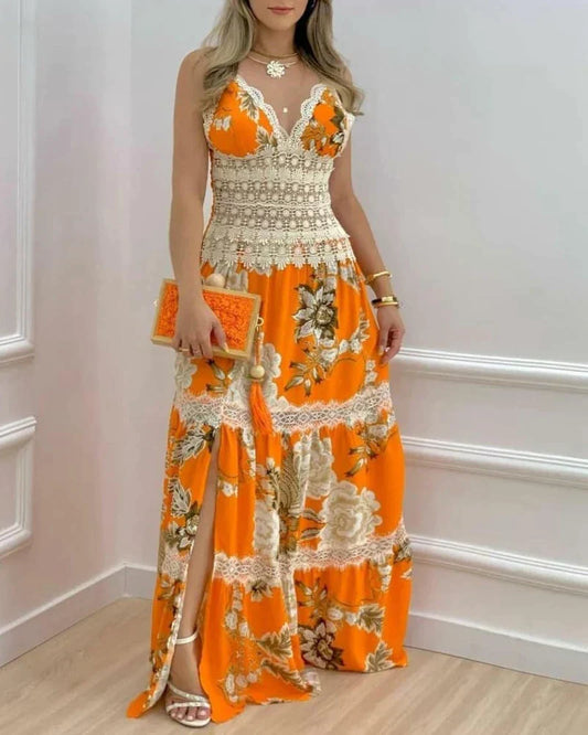 Elizabeth - Elegantní krajkové maxi šaty