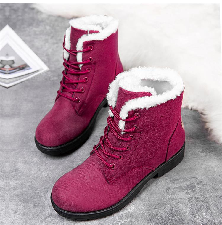 Krátké šněrovací boty s umělou kožešinou | Peggy Boots