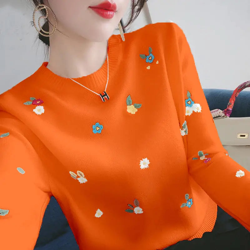 Valerea - Vibrant Flower Sweater pro ženy