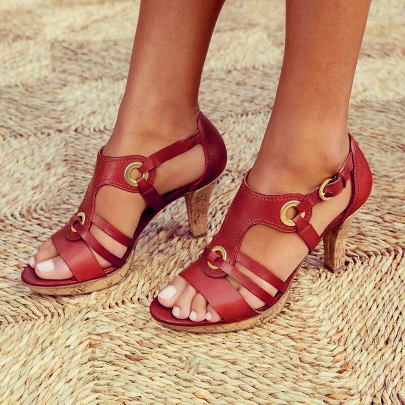 Thea® | Stylové a pohodlné sandály s podpatkem