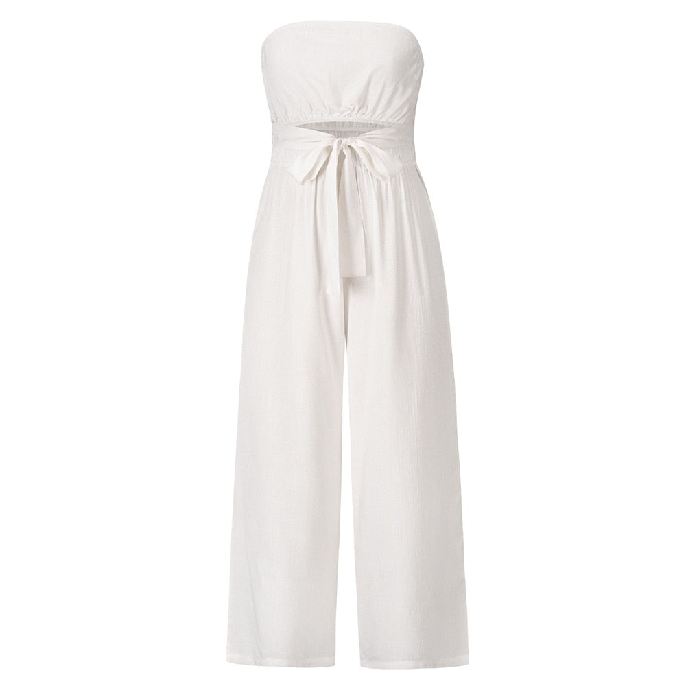 Široký overal bez ramínek | Summer 2024 Chic Romper | Sexy Slim Fit