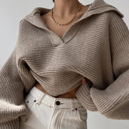 Abigail - Stylový pletený zimní svetr pro ženy