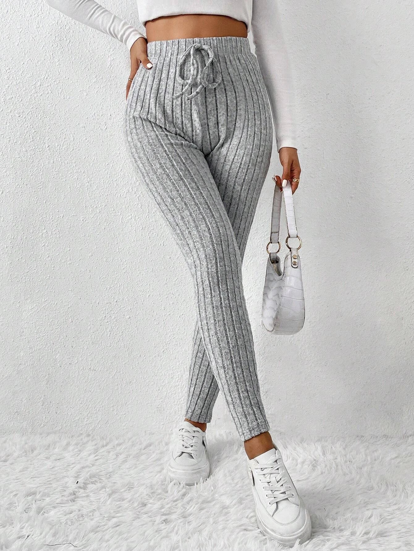 Žebrované pohodlné kalhoty | Casual comfort | Soft fabric