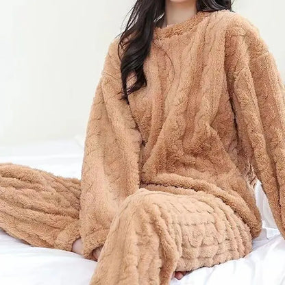 Heidi-Mode | Teplé fleecové pyžamo Teddy pro ženy