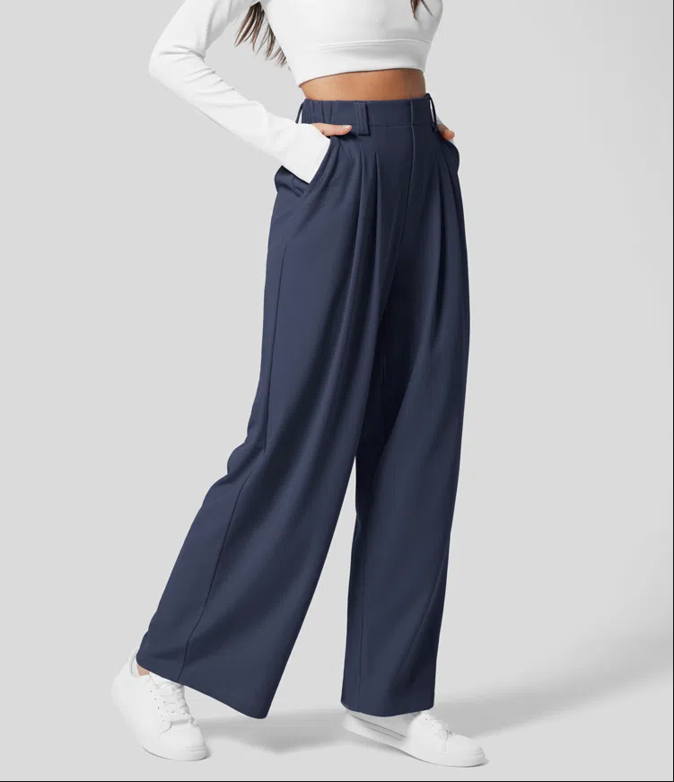 Ležérní dámské kalhoty slim fit