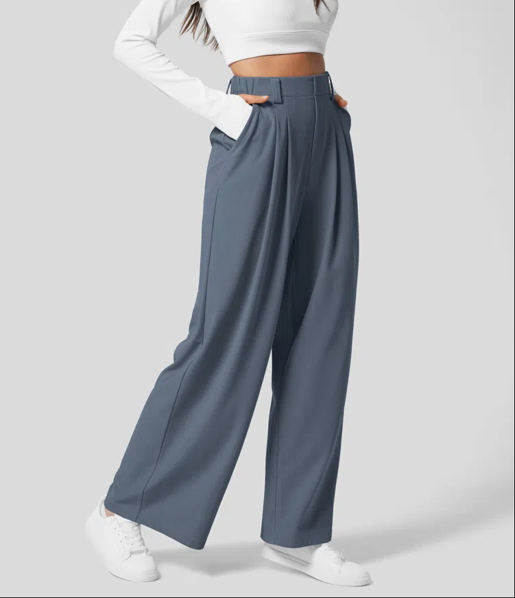Ležérní dámské kalhoty slim fit