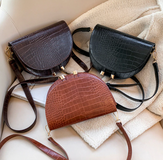 Chelsey Crossbody Bag | Parádní taška s krokodýlím potiskem