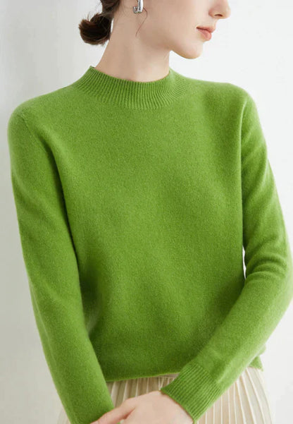 Aleta - Elegantní dámský svetr s rolákem do půl pasu