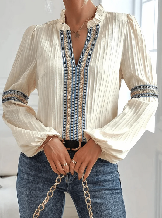 Dámská halenka Clara - Elegantní s nadýchanými rukávy