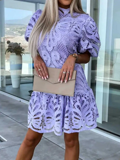 Freya - Vyšívané mini šaty