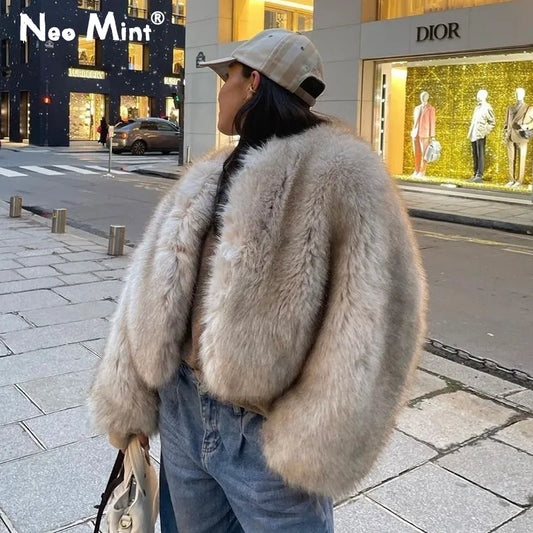Mila | Krátký dámský kabát z umělé kožešiny, elegantní a pohodlný