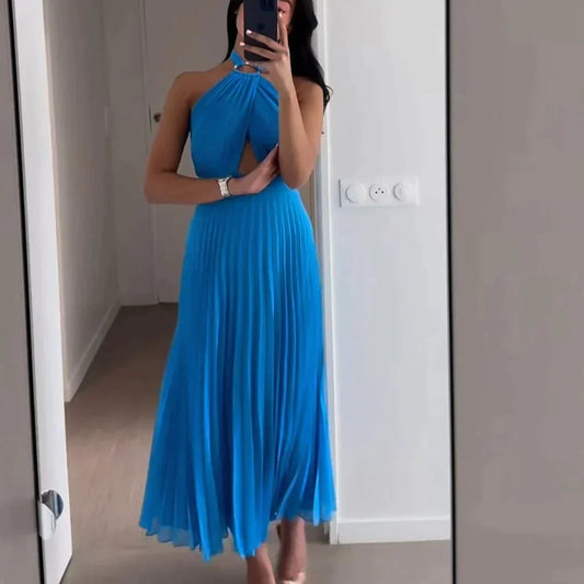 Anouk - Modré elegantní šaty
